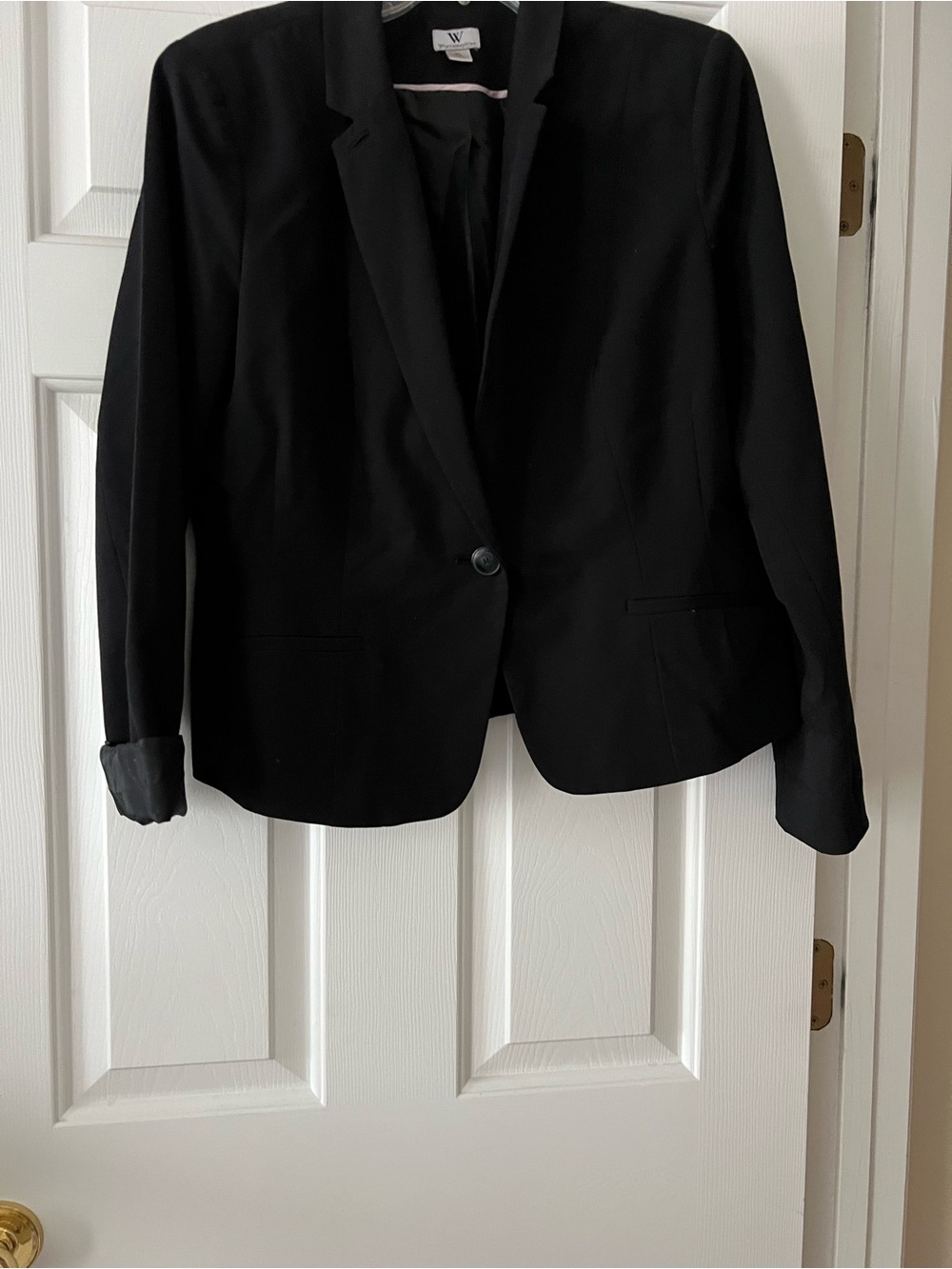 Worthington Black Single-Button Blazer